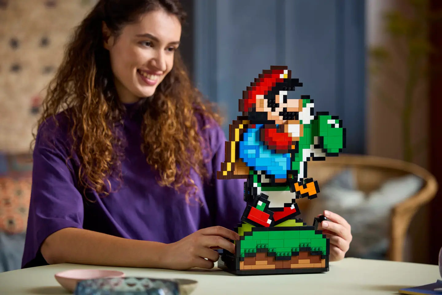 LEGO Welcomes Super Mario World Mario and Yoshi