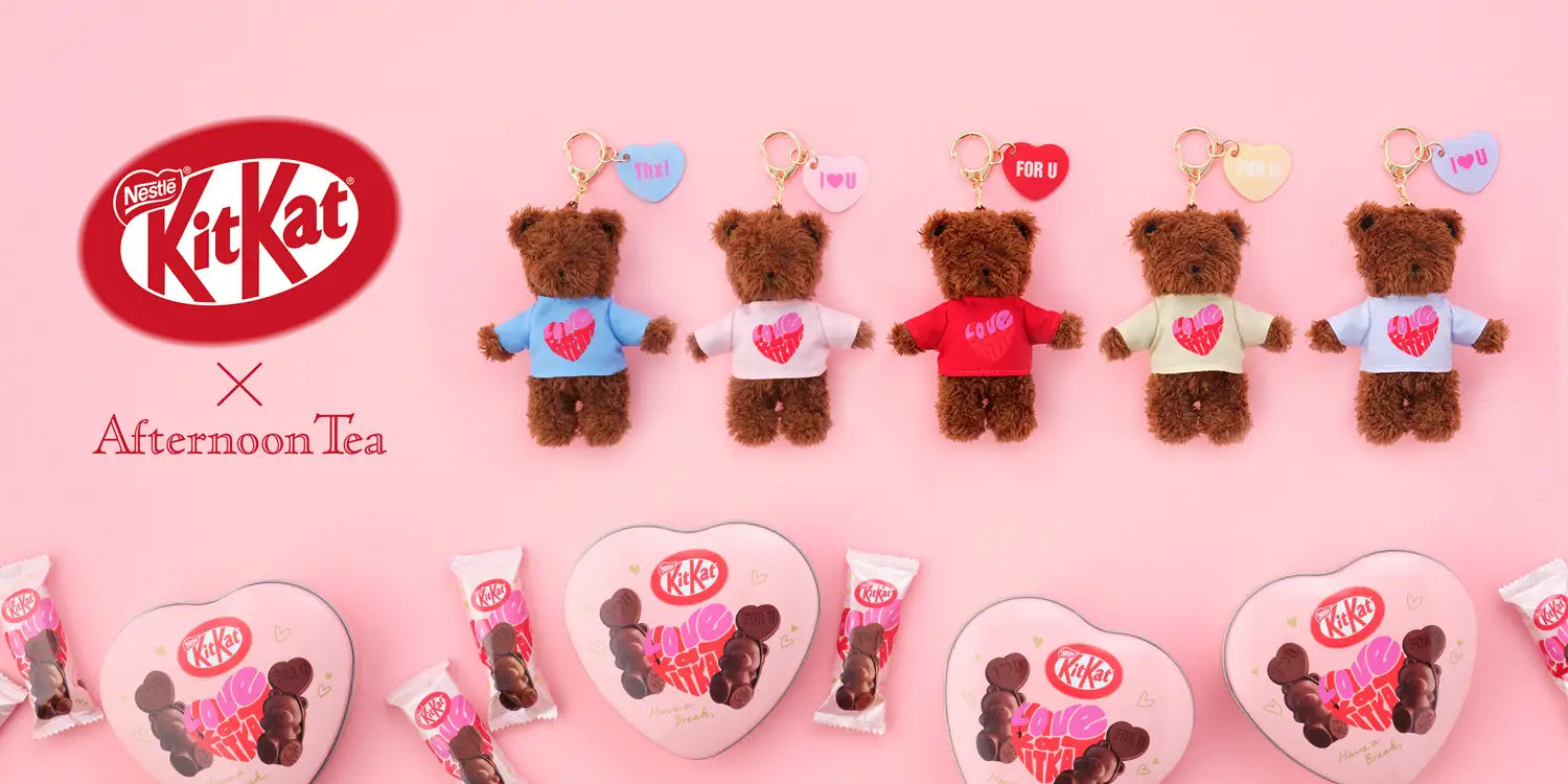 KitKat x Afternoon Tea LIVING Heartful Valentine Bear Collaboration