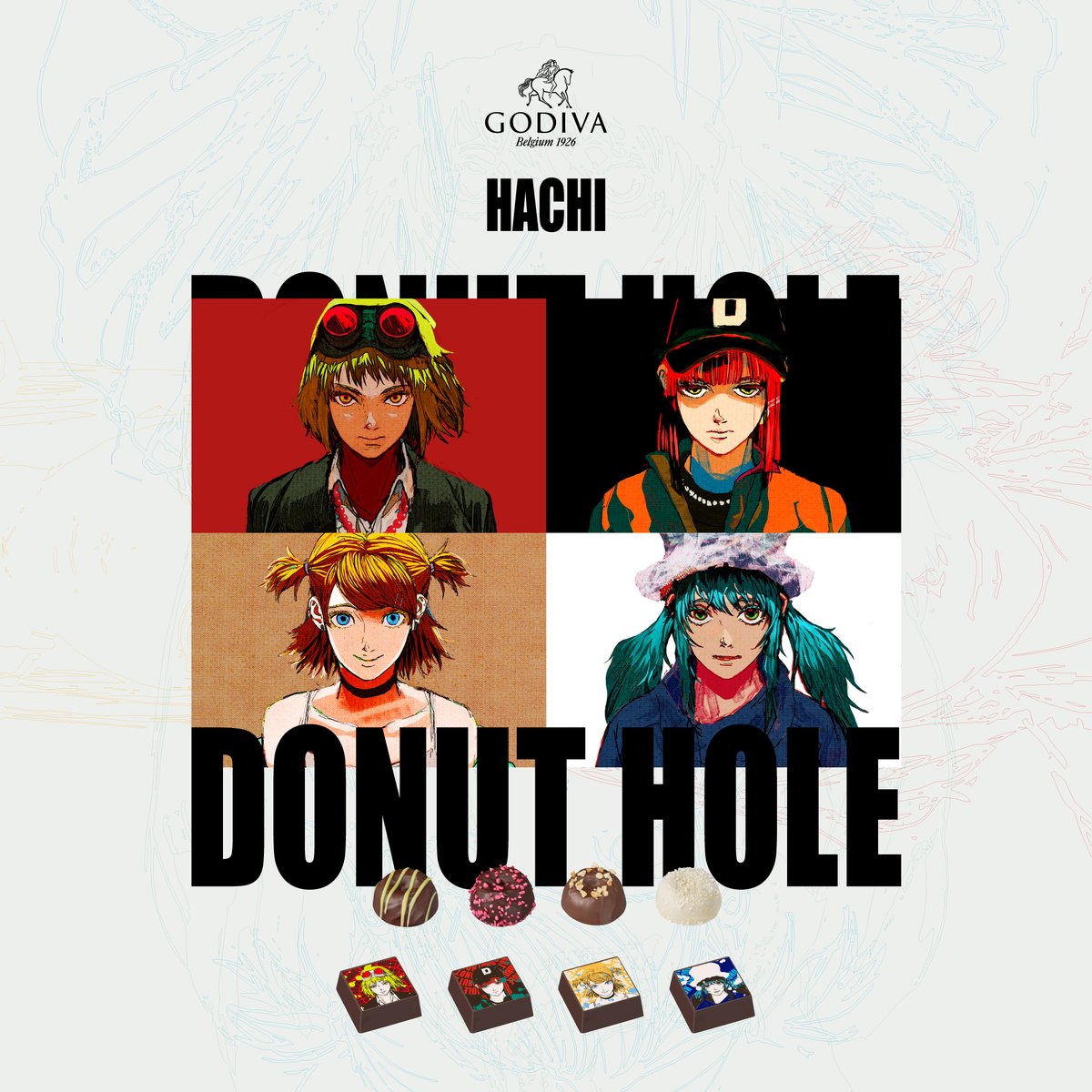 GODIVA × HACHI (Kenshi Yonezu) "Donut Hole" Inspired Chocolate Box