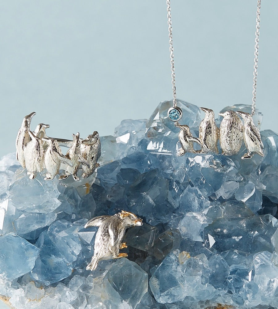 Adorable Penguin Parade Jewelry by VENDOME BOUTIQUE