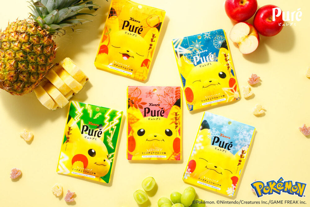 Cute Pikachu-Shaped Pure Gummy Debuts in New "Mixchu Fruit Flavor"