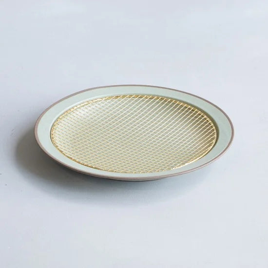 Assiette amime taille L avec maille en or pur