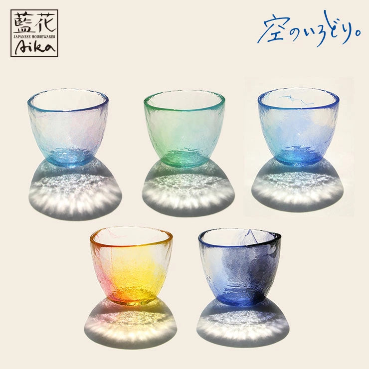 【Fabriqué au Japon】Verre Edo Glass Aika aux couleurs du ciel